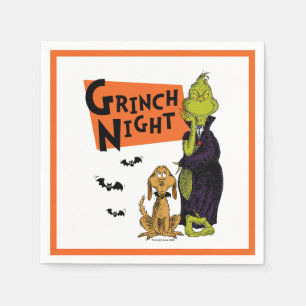 Dr. Seuss Halloween Grinch Nacht Grafisch Servet
