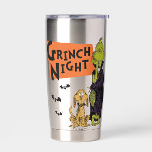 Dr. Seuss Halloween Grinch Night Grafisch Geïsoleerde Drinkbeker