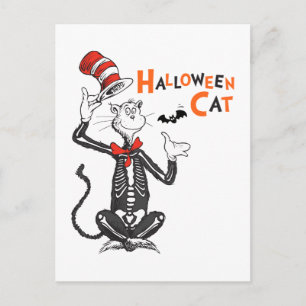 Dr. Seuss Halloween Kat in de Hoed Briefkaart