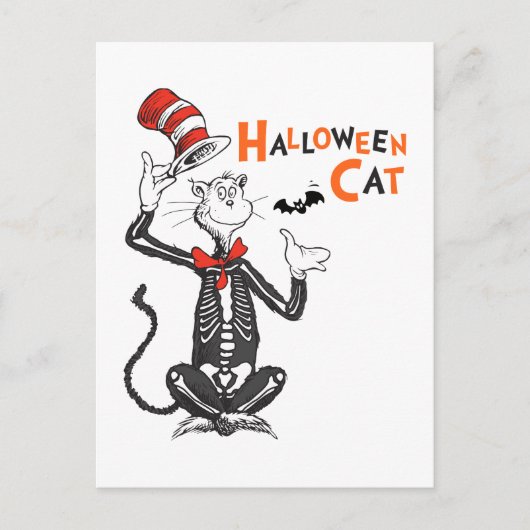 Dr. Seuss | Halloween Kat in de Hoed Briefkaart (Voorkant)