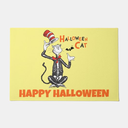 Dr. Seuss | Halloween Kat in de Hoed Deurmat (Voorkant)