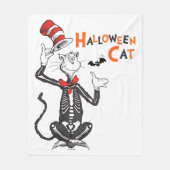 Dr. Seuss | Halloween Kat in de Hoed Fleece Deken (Voorkant)