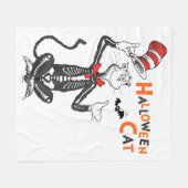 Dr. Seuss | Halloween Kat in de Hoed Fleece Deken (Voorkant (Horizontaal))