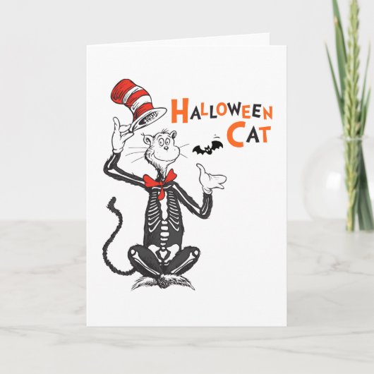 Dr. Seuss | Halloween Kat in de Hoed Kaart (Voorkant)