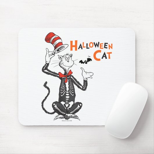 Dr. Seuss | Halloween Kat in de Hoed Muismat (Met muis)