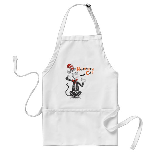 Dr. Seuss | Halloween Kat in de Hoed Standaard Schort (Voorkant)