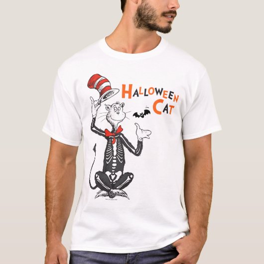 Dr. Seuss | Halloween Kat in de Hoed T-shirt (Voorkant)