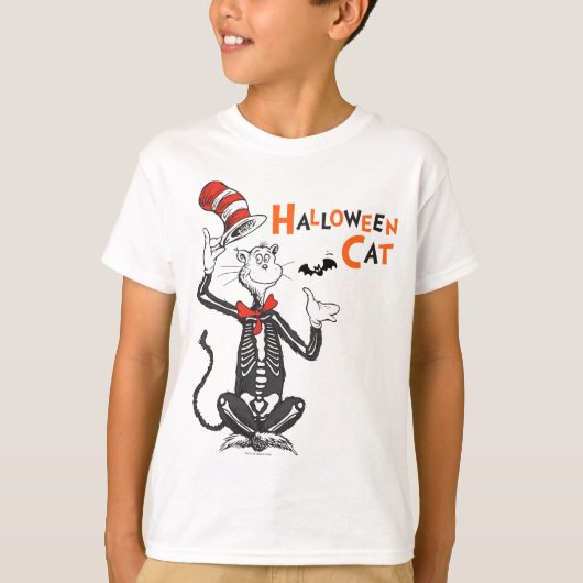 Dr. Seuss | Halloween Kat in de Hoed T-shirt (Voorkant)