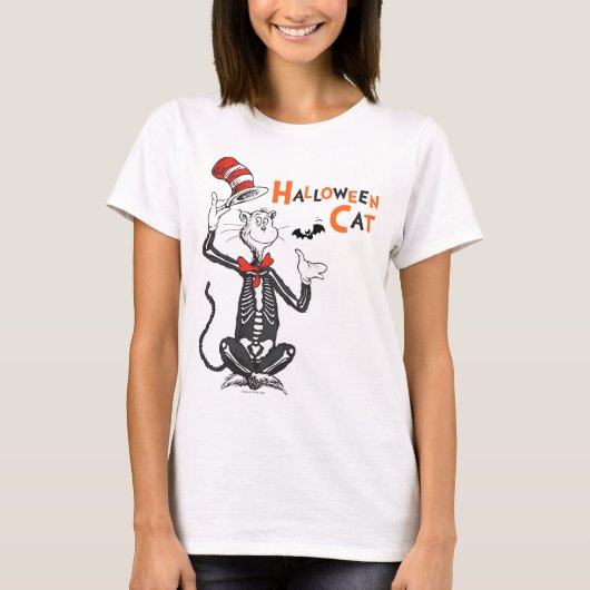 Dr. Seuss | Halloween Kat in de Hoed T-shirt (Voorkant)