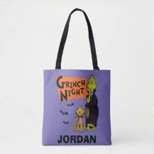 Dr. Seuss Hallowen Grinch Nacht Grafisch Tote Bag