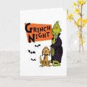 Dr. Seuss | Hallowen Grinch Night Grafiek Kaart (Gele Bloem)