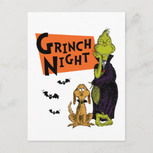 Dr. Seuss   Hallowen Grinch Night Graphic Briefkaart
