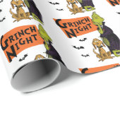 Dr. Seuss | Hallowen Grinch Night Graphic Cadeaupapier (Rol Hoek)