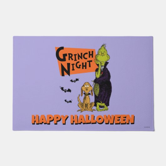 Dr. Seuss | Hallowen Grinch Night Graphic Deurmat (Voorkant)