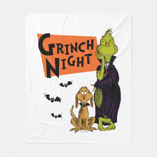 Dr. Seuss | Hallowen Grinch Night Graphic Fleece Deken (Voorkant)