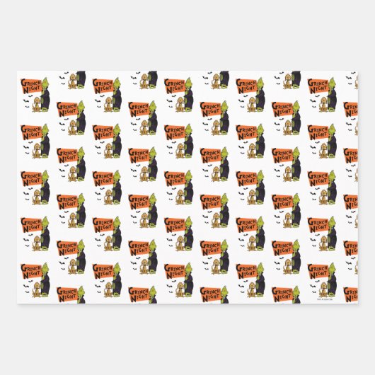 Dr. Seuss | Hallowen Grinch Night Graphic Inpakpapier Vel (Voorkant)