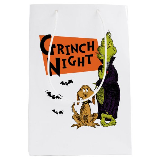 Dr. Seuss | Hallowen Grinch Night Graphic Medium Cadeauzakje (Voorkant)