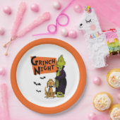 Dr. Seuss | Hallowen Grinch Night Graphic Papieren Bordje (Feest)