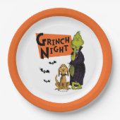 Dr. Seuss | Hallowen Grinch Night Graphic Papieren Bordje (Voorkant)