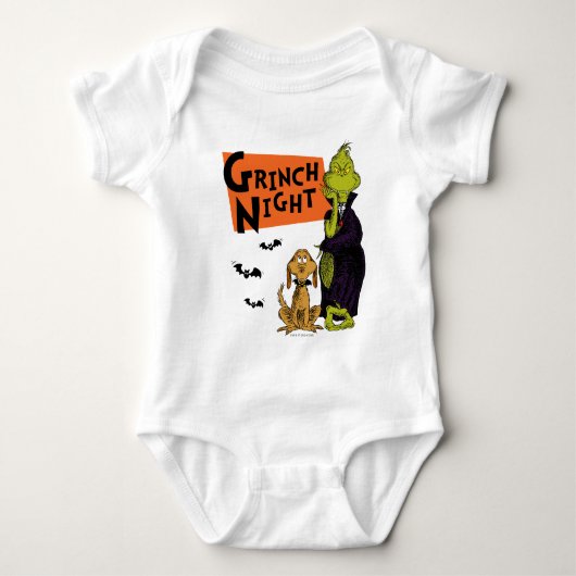 Dr. Seuss | Hallowen Grinch Night Graphic Romper (Voorkant)
