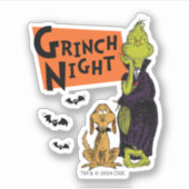 Dr. Seuss | Hallowen Grinch Night Graphic Sticker (Voorkant)