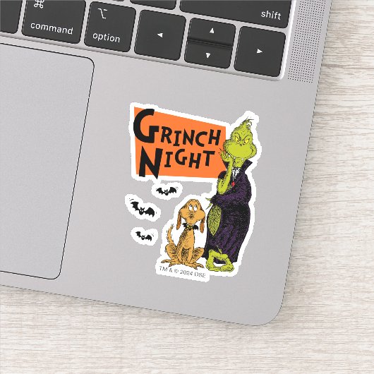 Dr. Seuss | Hallowen Grinch Night Graphic Sticker (Detail)