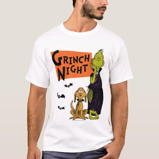 Dr. Seuss | Hallowen Grinch Night Graphic T-shirt (Voorkant)