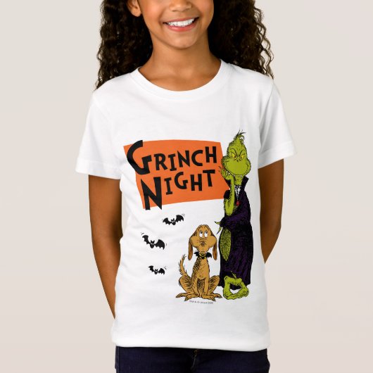 Dr. Seuss | Hallowen Grinch Night Graphic T-shirt (Voorkant)