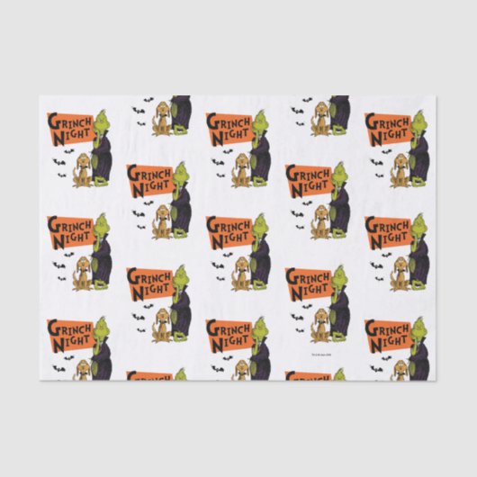 Dr. Seuss | Hallowen Grinch Night Graphic Tissuepapier (Voorkant)