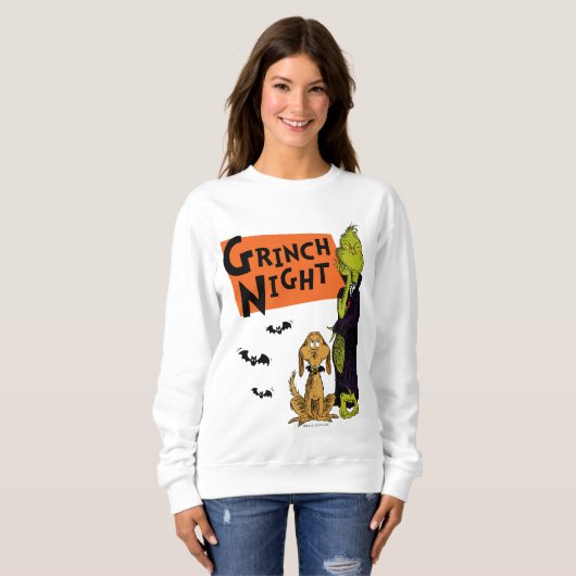 Dr. Seuss | Hallowen Grinch Night Graphic Trui (Voorkant volledig)