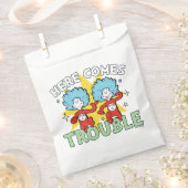 Dr. Seuss | Het eerste ding twee hier komt problem Bedankzakje (Geknipt)