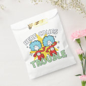 Dr. Seuss | Het eerste ding twee hier komt problem Bedankzakje (Gezegeld)