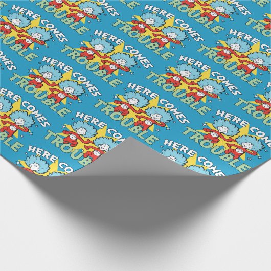 Dr. Seuss | Het eerste ding twee hier komt problem Cadeaupapier (Hoek)