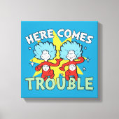 Dr. Seuss | Het eerste ding twee hier komt problem Canvas Afdruk (Voorkant)