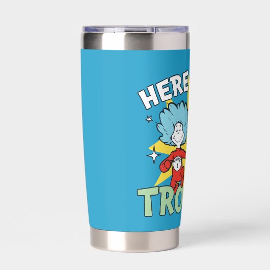 Dr. Seuss | Het eerste ding twee hier komt problem Geïsoleerde Drinkbeker (Voorkant)