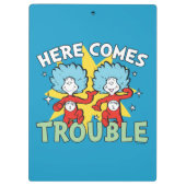 Dr. Seuss | Het eerste ding twee hier komt problem Klembord (Achterkant)