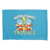 Dr. Seuss | Het eerste ding twee hier komt problem Kussensloop (Voorkant-Links)