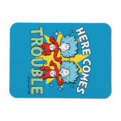 Dr. Seuss | Het eerste ding twee hier komt problem Magneet (Horizontaal)