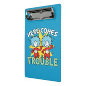 Dr. Seuss | Het eerste ding twee hier komt problem Mini Klembord (Angled2)