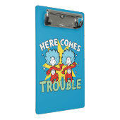 Dr. Seuss | Het eerste ding twee hier komt problem Mini Klembord (Schuin)