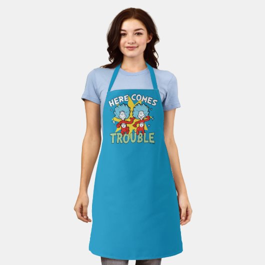 Dr. Seuss | Het eerste ding twee hier komt problem Schort (Gedragen)