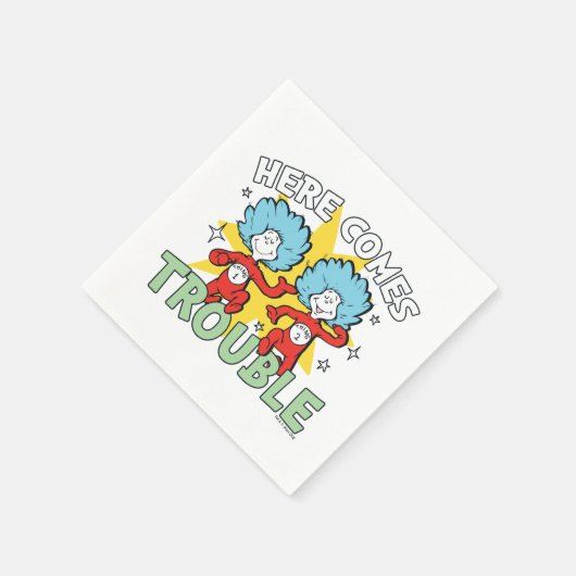 Dr. Seuss | Het eerste ding twee hier komt problem Servet (Hoek)