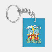 Dr. Seuss | Het eerste ding twee hier komt problem Sleutelhanger (Voorkant Links)