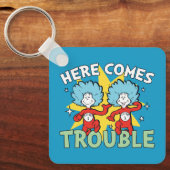 Dr. Seuss | Het eerste ding twee hier komt problem Sleutelhanger (Voorkant)