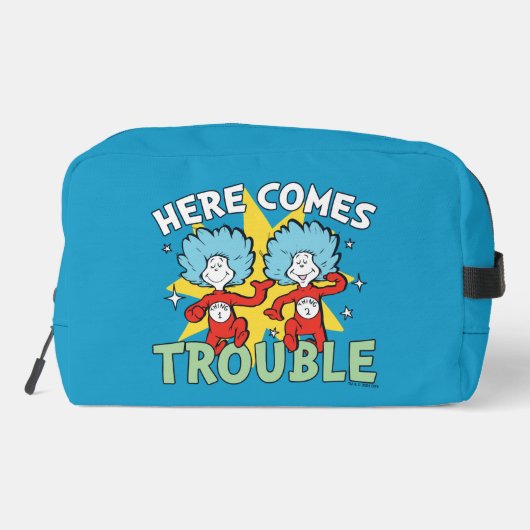 Dr. Seuss | Het eerste ding twee hier komt problem Toilettasje (Achterkant)