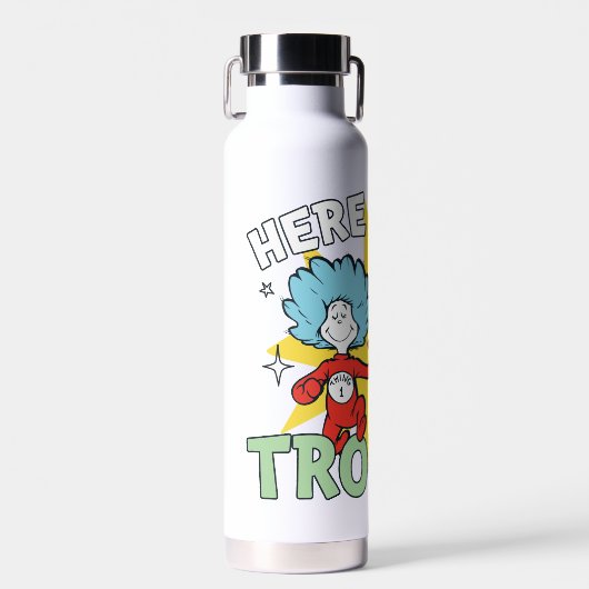 Dr. Seuss | Het eerste ding twee hier komt problem Waterfles (Voorkant)