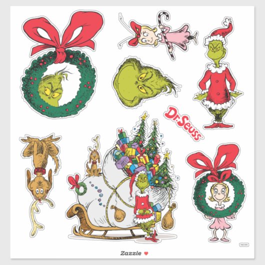 Dr. Seuss | Hoe Grinch heeft Kerstmis gestolen Sticker (Vel)