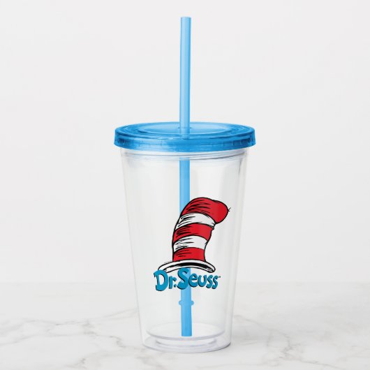 Dr. Seuss Hoed Logo Acryl Drinkbeker (Voorkant)