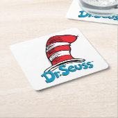 Dr. Seuss Hoed Logo Kartonnen Onderzetters (Schuin)