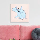 Dr. Seuss | Horton & de Speck van Dust Canvas Afdruk (Insitu (Woonkamer))